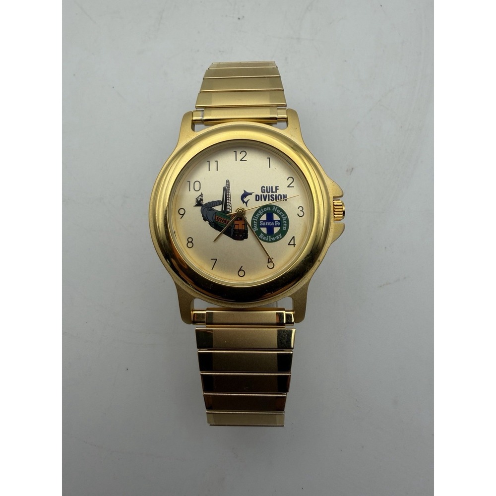 Vintage BNSF Railway Gulf Division Watch Burlington Northern Santa Fe Train